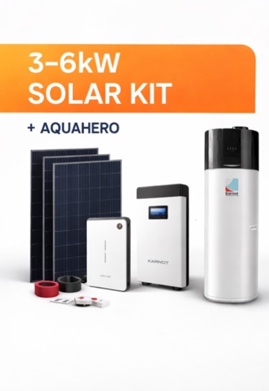 iVOLT Solar Kit with AquaHERO hot water integration