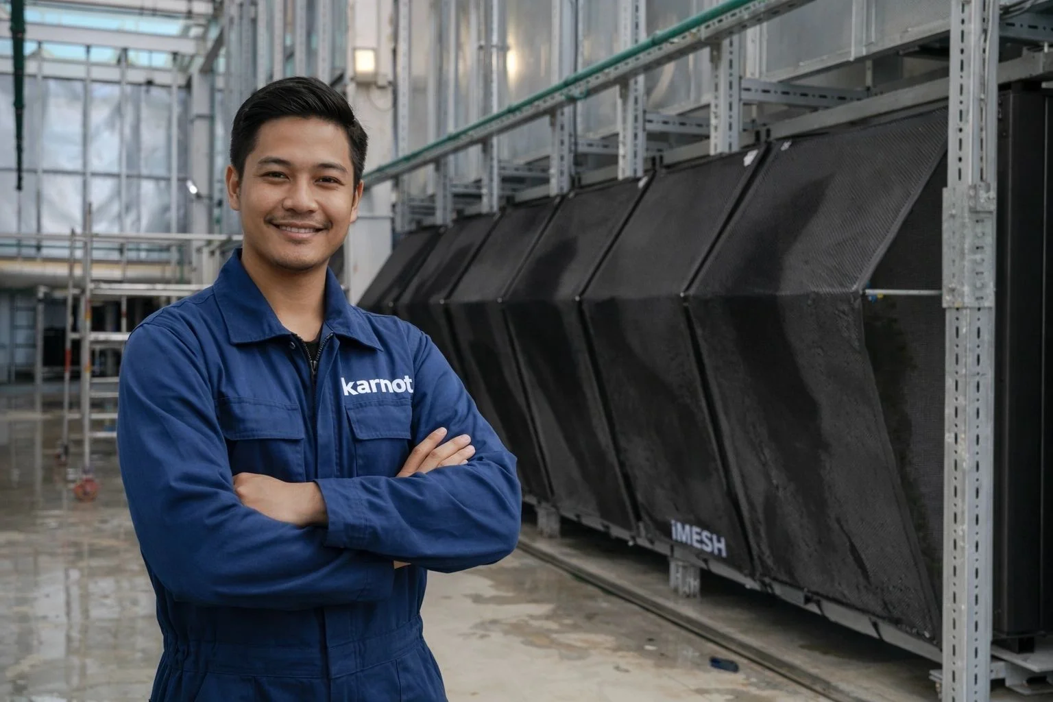 iMESH installed on rooftop chiller unit